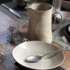 Dutch Rose Giftset 4 Borden Diep 23,5 Cm Creme -Tafel Benodigdheden Winkel 1000087947 0103