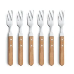 Amefa Pizza - 6 Steakvorken - Natural Wood