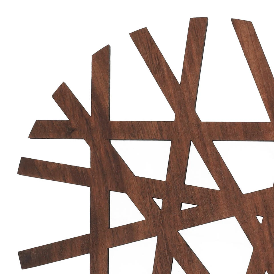 Krumble Pannenonderzetter Rond - Hout - Bruin 2 Krumble Pannenonderzetter Rond - Hout - Bruin - Afbeelding 2