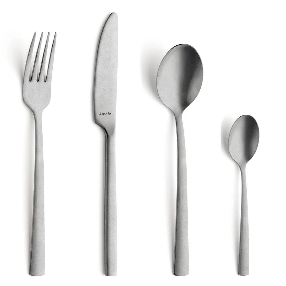 Amefa Manille - 16-delige Bestekset Voor 4 Personen - Stonewash 1 Amefa Manille - 16-delige Bestekset Voor 4 Personen - Stonewash