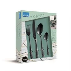 Amefa Austin Frost - 16-delige Bestekset Voor 4 Personen - Mat Zwart 6 Amefa Austin Frost - 16-delige Bestekset Voor 4 Personen - Mat Zwart -Tafel Benodigdheden Winkel 1000090549 0102