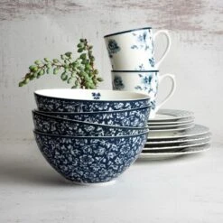 Laura Ashley Set 16 Delig Servies 4 Persoons -Tafel Benodigdheden Winkel 1000093052 0103