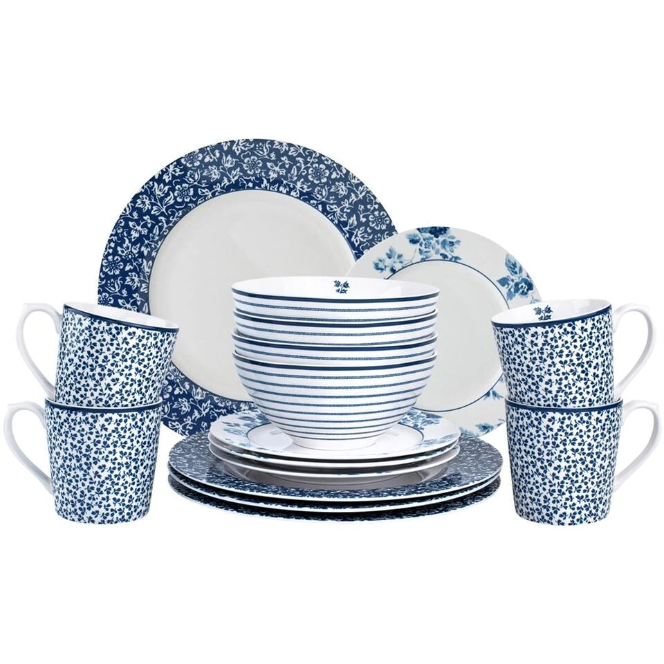 Laura Ashley Giftset 16 Delig Dinnerset 2 Laura Ashley Giftset 16 Delig Dinnerset - Afbeelding 2