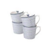 Laura Ashley Giftset 4 Bekers Candy Stripe 32 Cl.