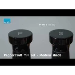 Amefa Modern - Peper- En Zoutmolenset - Zwart - 15 Cm -Tafel Benodigdheden Winkel 1000093296 0103