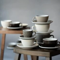 Egg Koffiekop Met Schotel - Set Van 2 - 150ml - Gunpowder 7 Egg Koffiekop Met Schotel - Set Van 2 - 150ml - Gunpowder -Tafel Benodigdheden Winkel 1000093492 0103