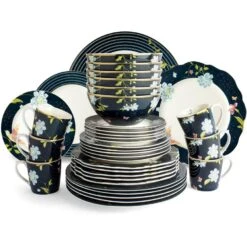 Laura Ashley Set 36 Delig Servies Blauw -Tafel Benodigdheden Winkel 1000094223 0101