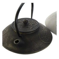 Items Kitchen Theepot Asian - Gietijzer - 1300 Ml - Antiek Zwart -Tafel Benodigdheden Winkel 1000095080 0102