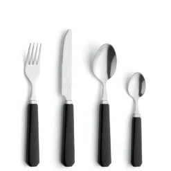 Amefa Mono Zwart - 24 Delige Bestekset