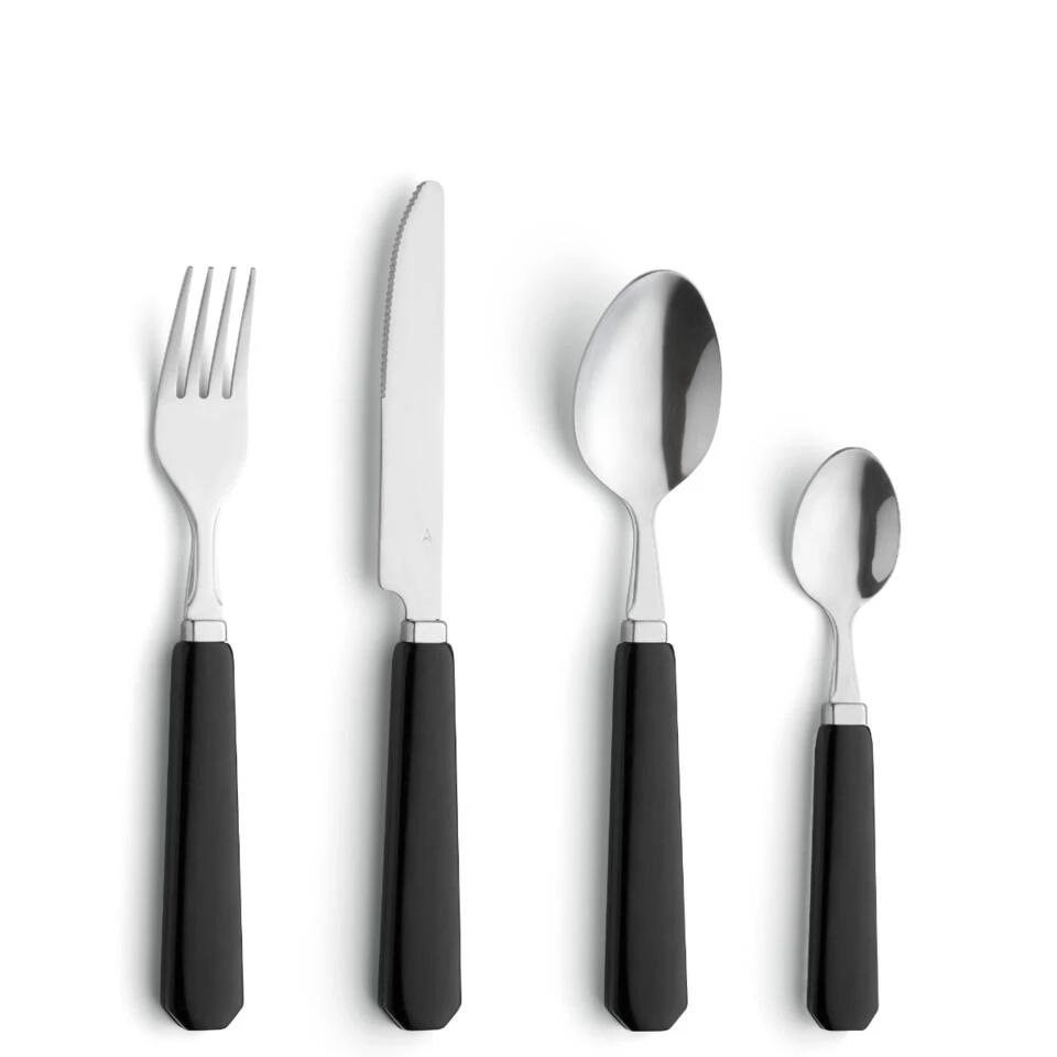 Amefa Mono Zwart - 24 Delige Bestekset 1 Amefa Mono Zwart - 24 Delige Bestekset