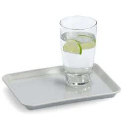 Zeller Dienblad - Rechthoek - Grijs - Kunststof - 24 X 18 Cm -Tafel Benodigdheden Winkel 1000099068 0101