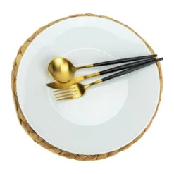 Krumble Placemat Geweven Rond - 30 Cm -Tafel Benodigdheden Winkel 1000099171 0103