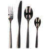 Cepewa Bestekset - 16-delig - RVS - Mat Zwart - 4 Personen