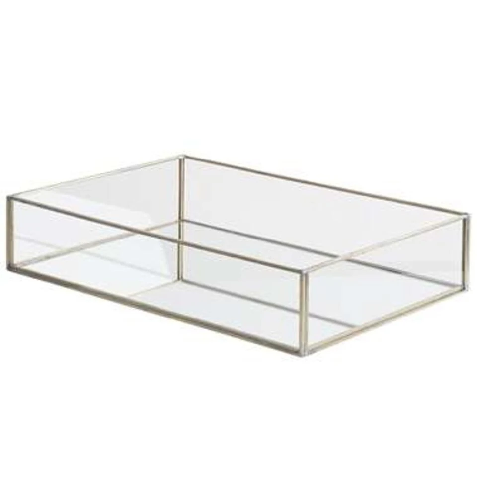 Beliani Blad GRENOBLE - Zilver Glas 1 Beliani Blad GRENOBLE - Zilver Glas