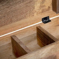 Atmos Fera Theedoos - Bruin - 4-vaks - Mango Hout - 32 X 10 Cm -Tafel Benodigdheden Winkel 29338e9a4be14d11abbe8def1abf664e