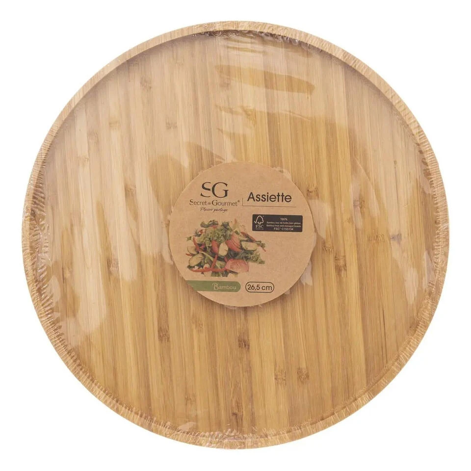 Secret De Gourmet Serveerplank - Bamboe - D26,5 Cm 4 Secret De Gourmet Serveerplank - Bamboe - D26,5 Cm - Afbeelding 4