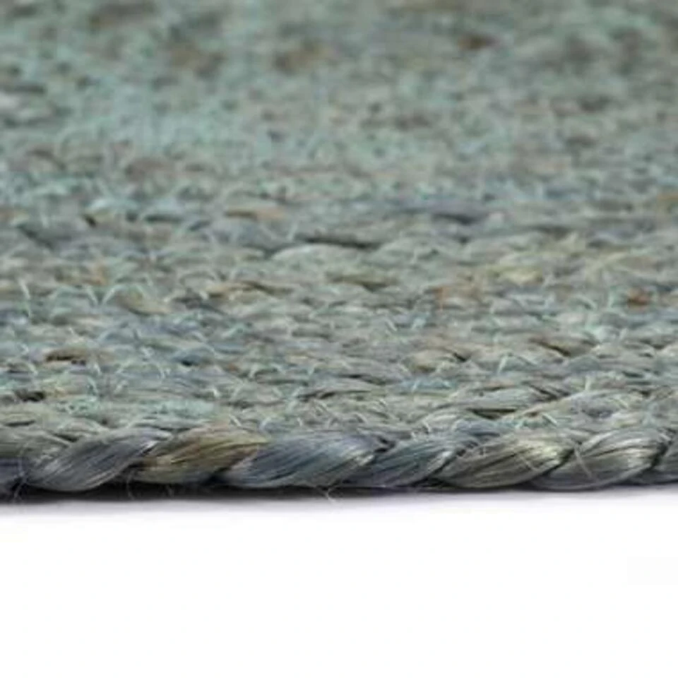 VidaXL Placemats 6 St Rond 38 Cm Jute Olijfgroen 4 VidaXL Placemats 6 St Rond 38 Cm Jute Olijfgroen - Afbeelding 4