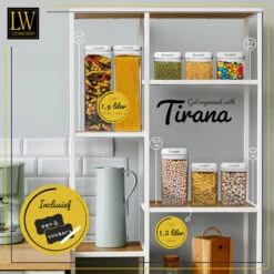 LW Collection Voorraadpotten 14 Stuks Met Stickers Witte Deksel 7 LW Collection Voorraadpotten 14 Stuks Met Stickers Witte Deksel -Tafel Benodigdheden Winkel 635d431776e2455c980e27bc60895d63