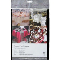 Zwart Rond Tafelkleed/tafellaken 240 Cm Non Woven Polypropyleen -Tafel Benodigdheden Winkel 6c15045a03964336bbf690404ac830f1