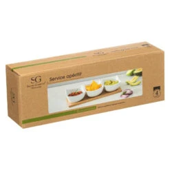 5Five Serveerplank/borrelplank Hapjes/saus/tapas - Porselein -Tafel Benodigdheden Winkel 712a04b97fd24d5a9816bd3655a41028
