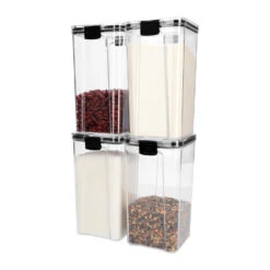 Krumble Voorraadpot Plastic 1300 Ml - Set Van 4 -Tafel Benodigdheden Winkel 7e862b6f4a8541b79c86be770a0c8b87