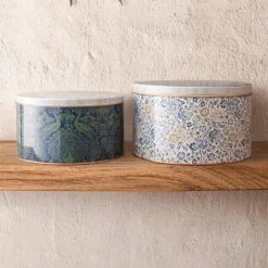 Laura Ashley Set 2 Blikken Daniela En Peacock Geel -Tafel Benodigdheden Winkel 7eb35b226c2d491ba9d5299d1281d3c9