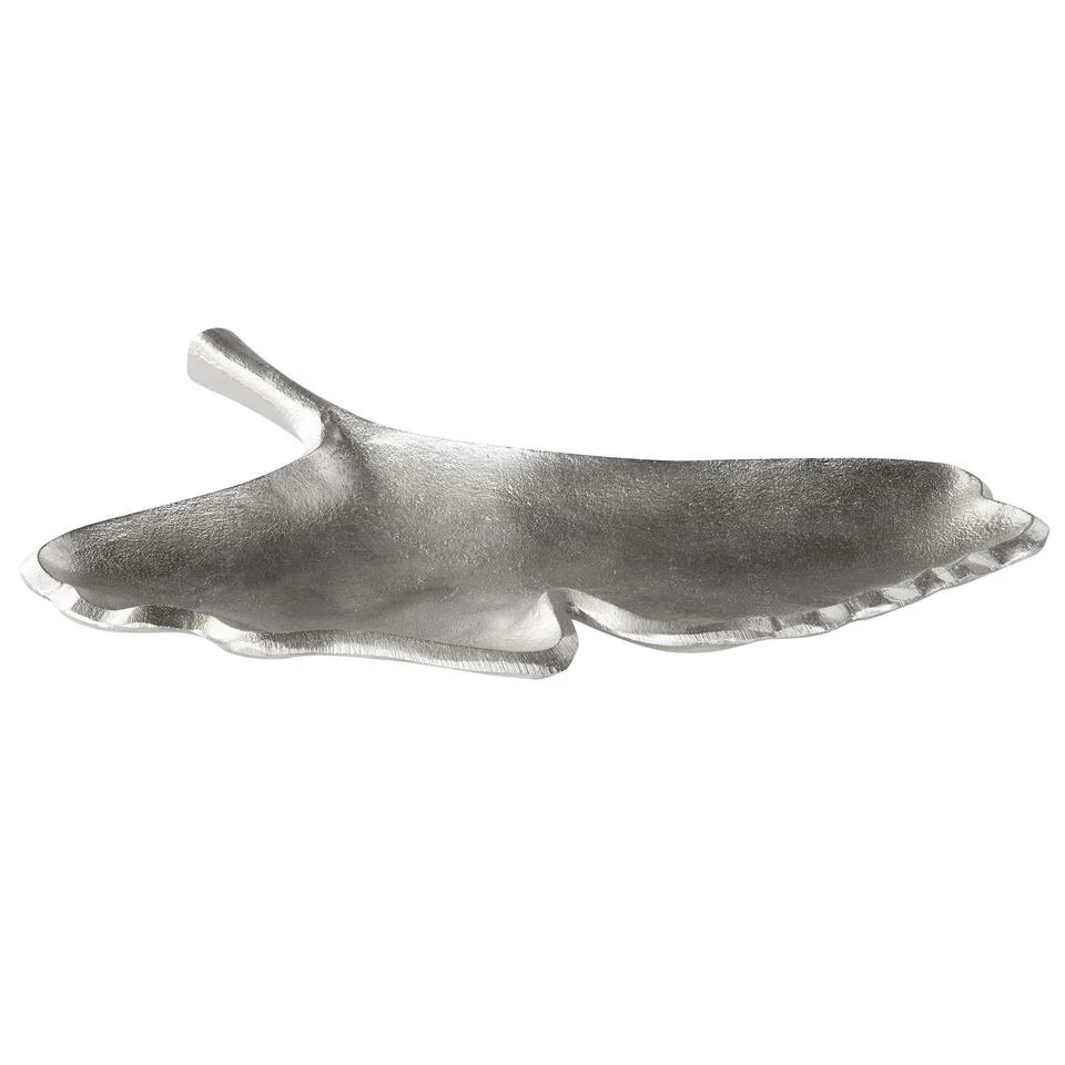 Beliani Decoratieve Schaal PALENQUE - Zilver Aluminium 4 Beliani Decoratieve Schaal PALENQUE - Zilver Aluminium - Afbeelding 4