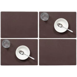 Wicotex Placemat Plain - Luxe - Bruin - 43 X 30 Cm -Tafel Benodigdheden Winkel 9378e51bc77b405da3d4a9ab032a6491