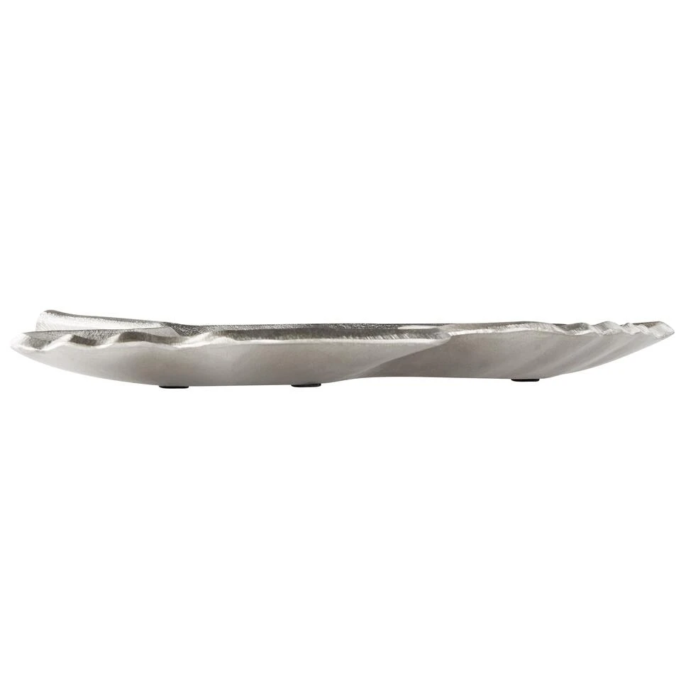 Beliani Decoratieve Schaal PALENQUE - Zilver Aluminium 3 Beliani Decoratieve Schaal PALENQUE - Zilver Aluminium - Afbeelding 3