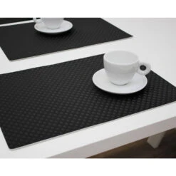 Wicotex Placemat Zefiro - Luxe - Zwart - 43 X 30 Cm -Tafel Benodigdheden Winkel 9901750edbb548f8b292bdc14f266339