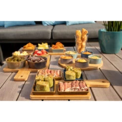 Billiet Serveerplank Bamboe - Met 4x Luxe Schaaltjes - 29 X 20 Cm -Tafel Benodigdheden Winkel 9dc8cbf7f3ca48c3a0e74319b1262064