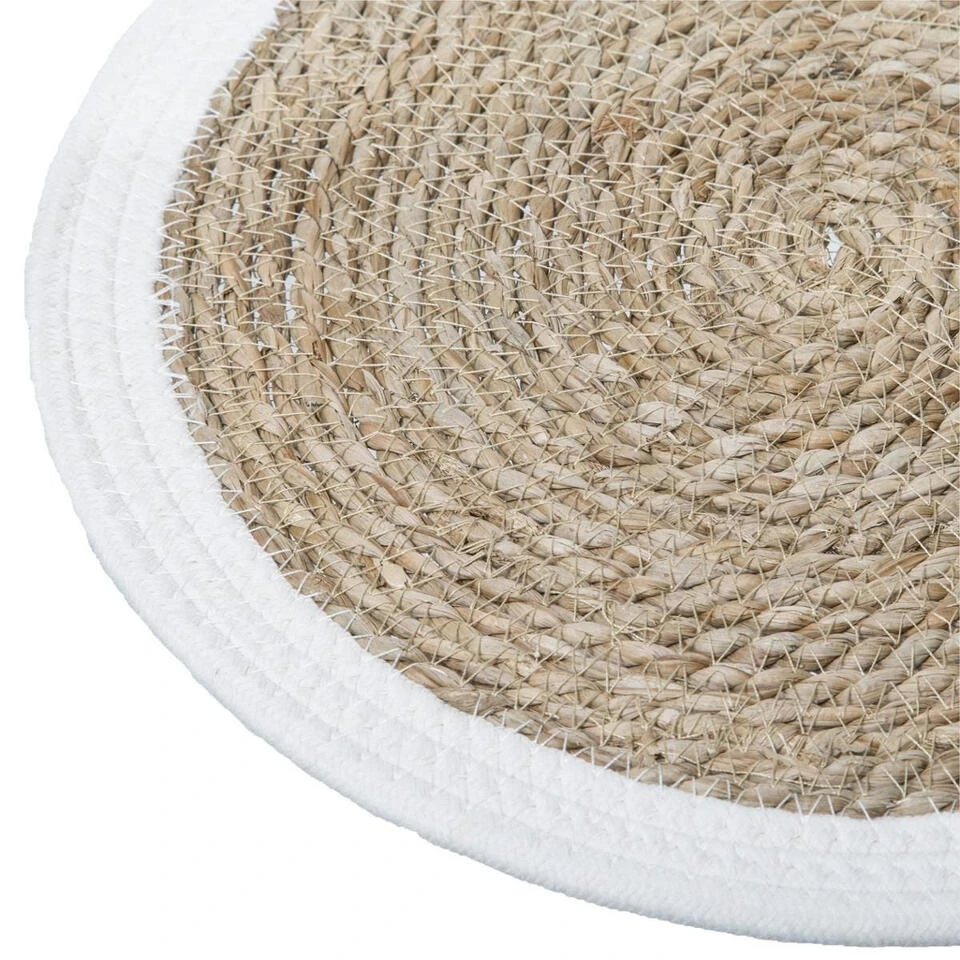 Secret De Gourmet Placemat - Zeegras Wit - Rond - 39 Cm 2 Secret De Gourmet Placemat - Zeegras Wit - Rond - 39 Cm - Afbeelding 2