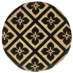 VidaXL Placemats 4 St Rond 38 Cm Jute Zwart -Tafel Benodigdheden Winkel a8b6903a75194569aa699a3fda88be60