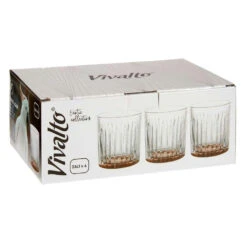 Vivalto - Drinkglazen Exotic Collection Set 6x Op Brons Base 330 Ml -Tafel Benodigdheden Winkel b192b54af7234fd38c62e15f6e69af64