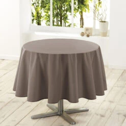 Wicotex Tafellaken - Taupe - Rond - Polyester - 180 Cm 3 Wicotex Tafellaken - Taupe - Rond - Polyester - 180 Cm -Tafel Benodigdheden Winkel fa3ed04e3e374fe89c64b3123b099aa0