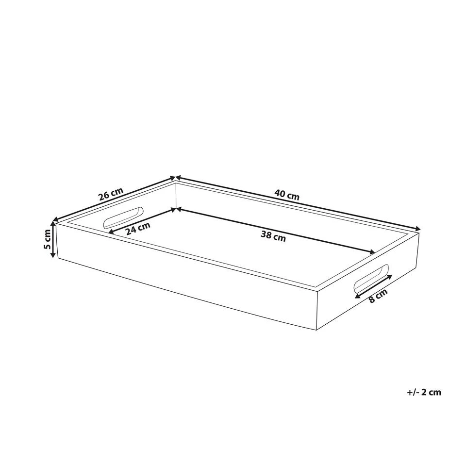 Beliani Blad TYLIS - Lichte Houtkleur Mangohout 3 Beliani Blad TYLIS - Lichte Houtkleur Mangohout - Afbeelding 3